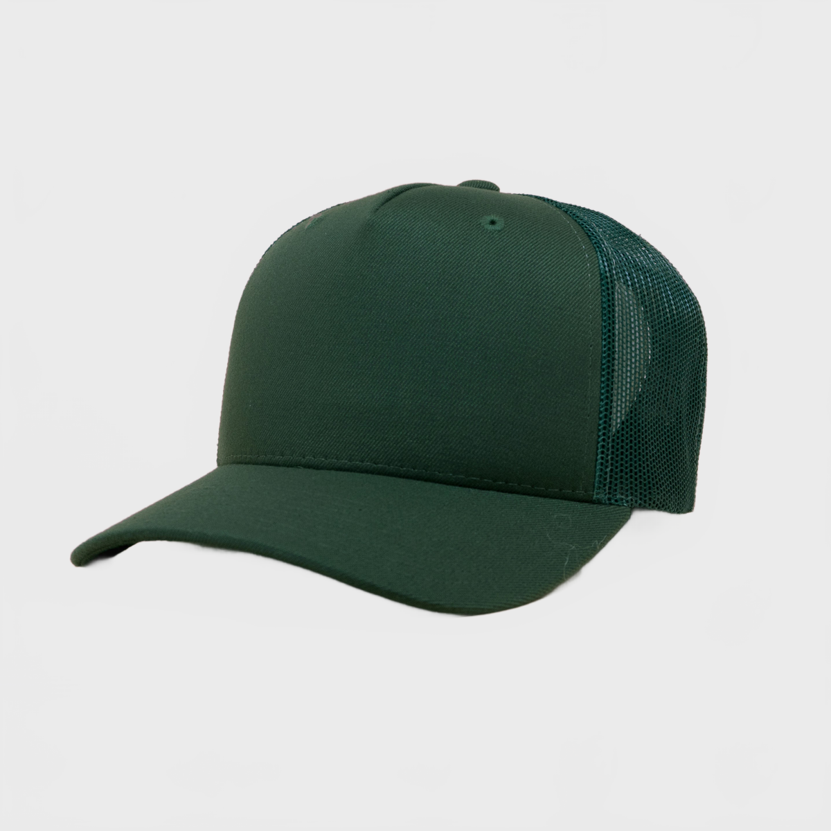 P&P Blank Hooked Trucker Cap Olive