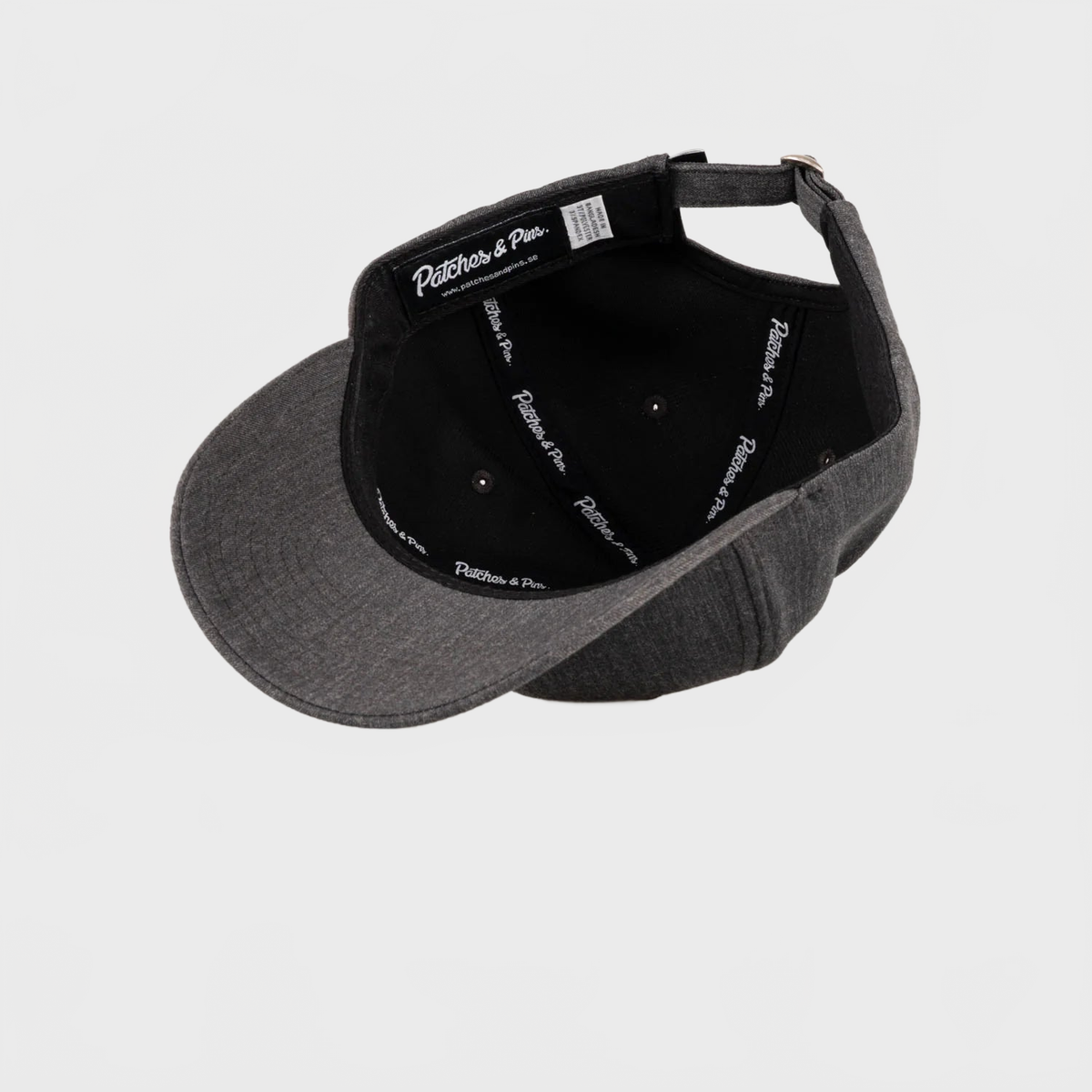 P&P Recycled Blank Hooked Cap Charcoal
