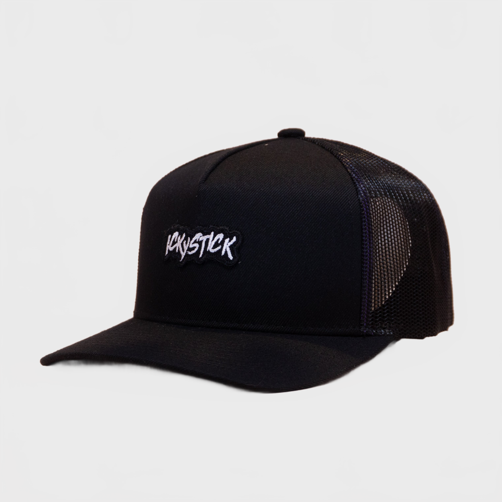 Ickystick Horror In The Dark A-Frame Trucker Black