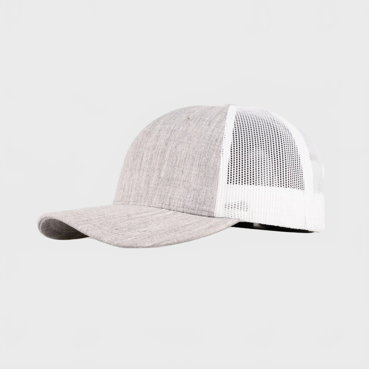 P&P Recycled Blank Low Trucker Cap Grey / White