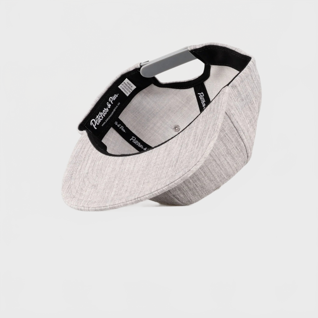 P&P Recycled Blank Snapback Cap Heather Grey