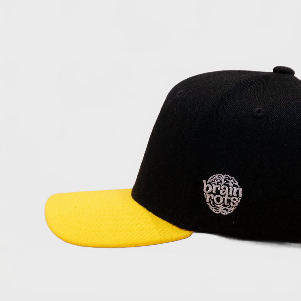 Brainrot Skibidi JR Cap Black Yellow