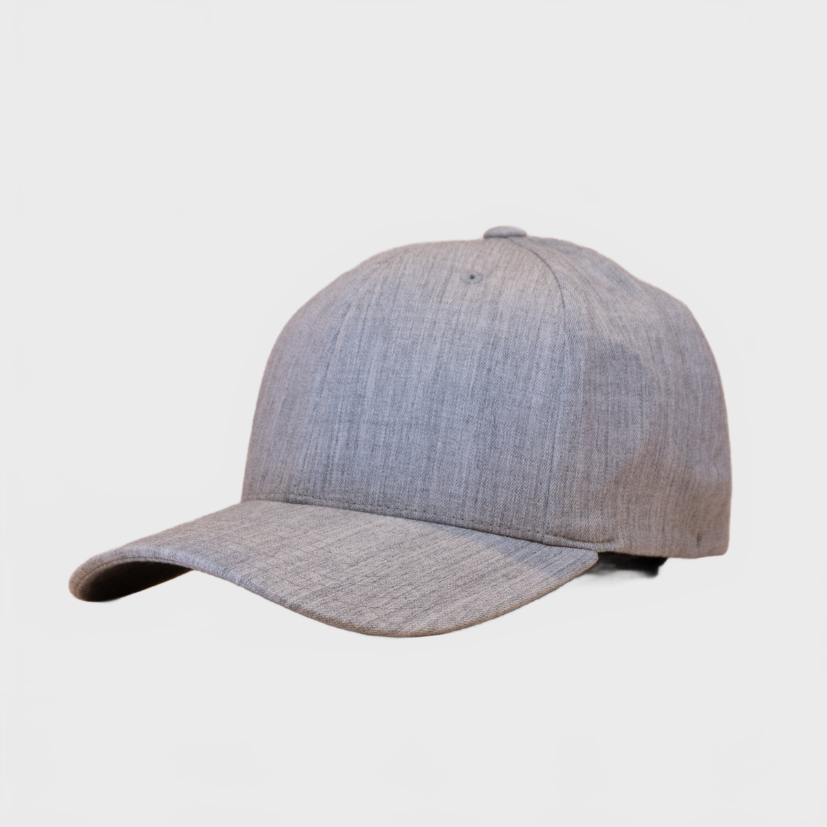 P&P Blank Hooked Flex Cap Heather Grey