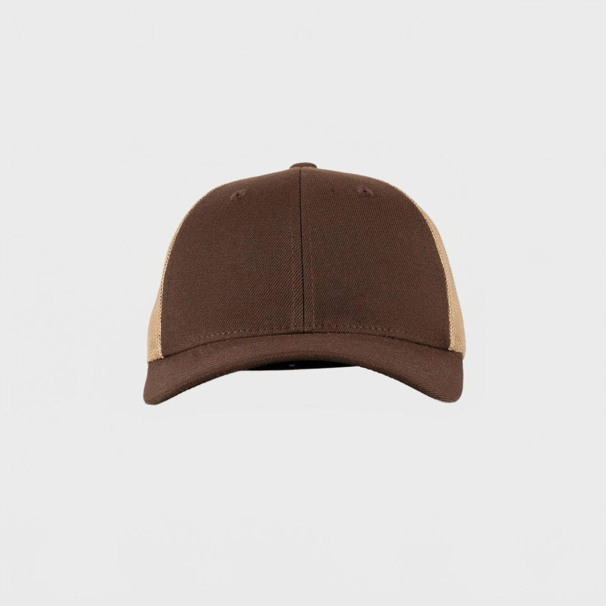 P&P Recycled Blank Low Trucker Cap Dk Brown / Lt Brown