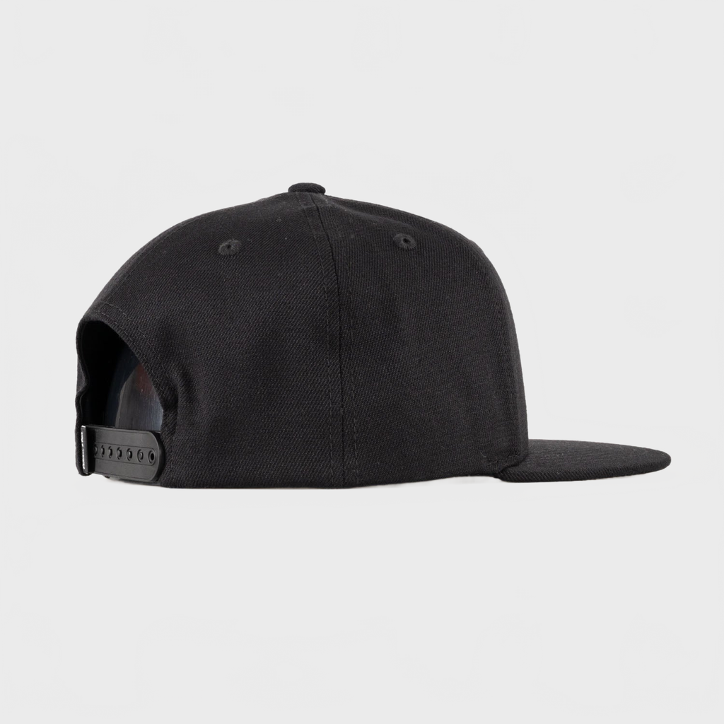 P&P Recycled Blank Snapback Cap Black