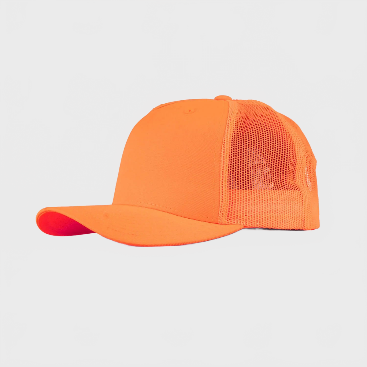 P&P Blank High Trucker Cap Orange