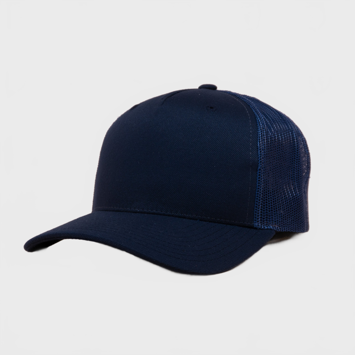 P&P Blank Hooked Trucker Cap Navy