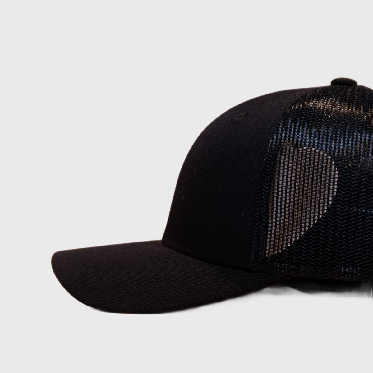 P&P Blank Low Trucker Cap Black