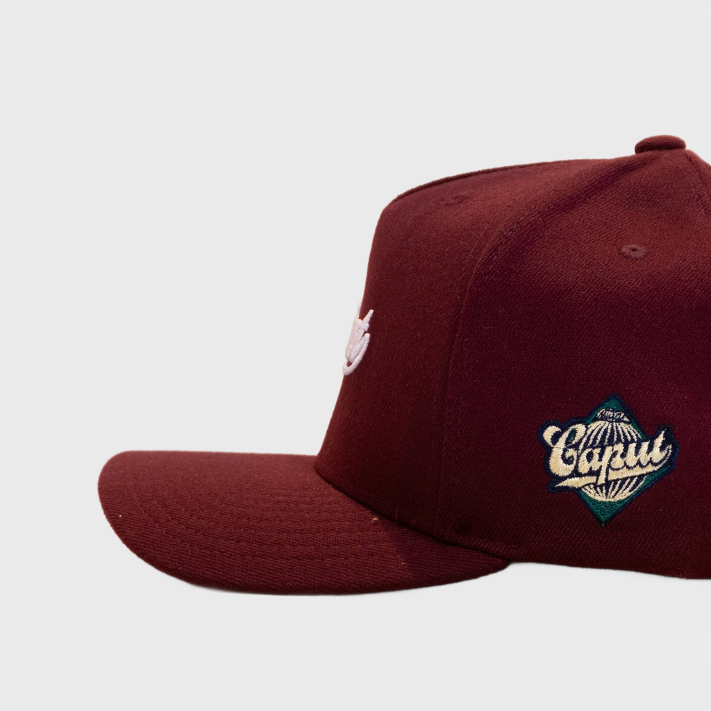 Ca´put Retro Logo Cap Burgundy