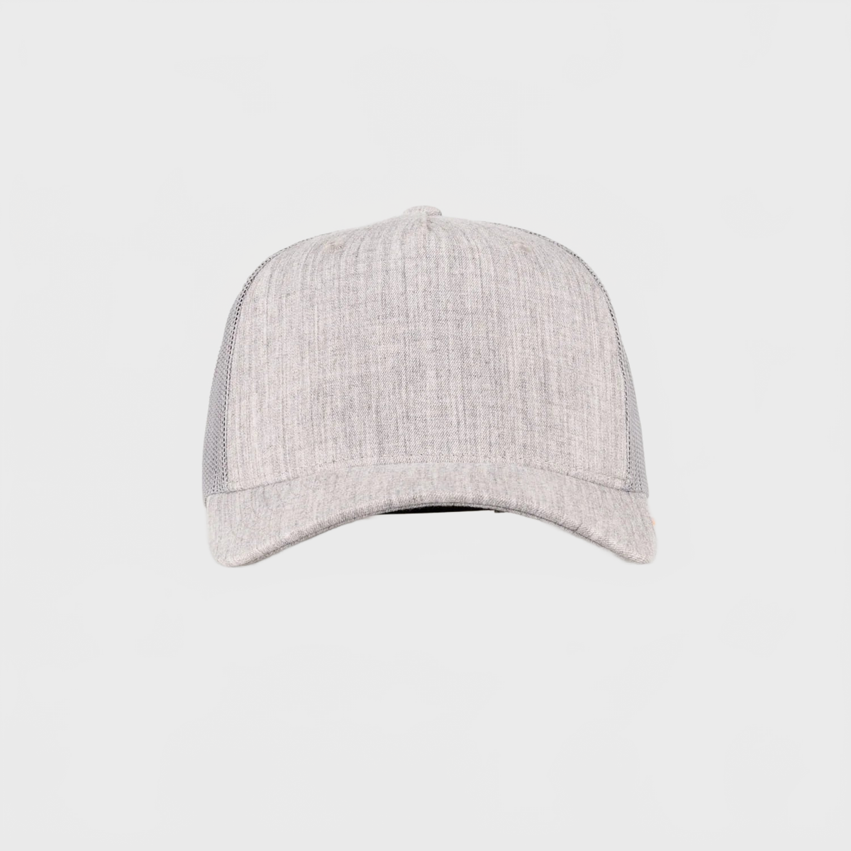 P&P Recycled Blank High Trucker Cap Heather Grey