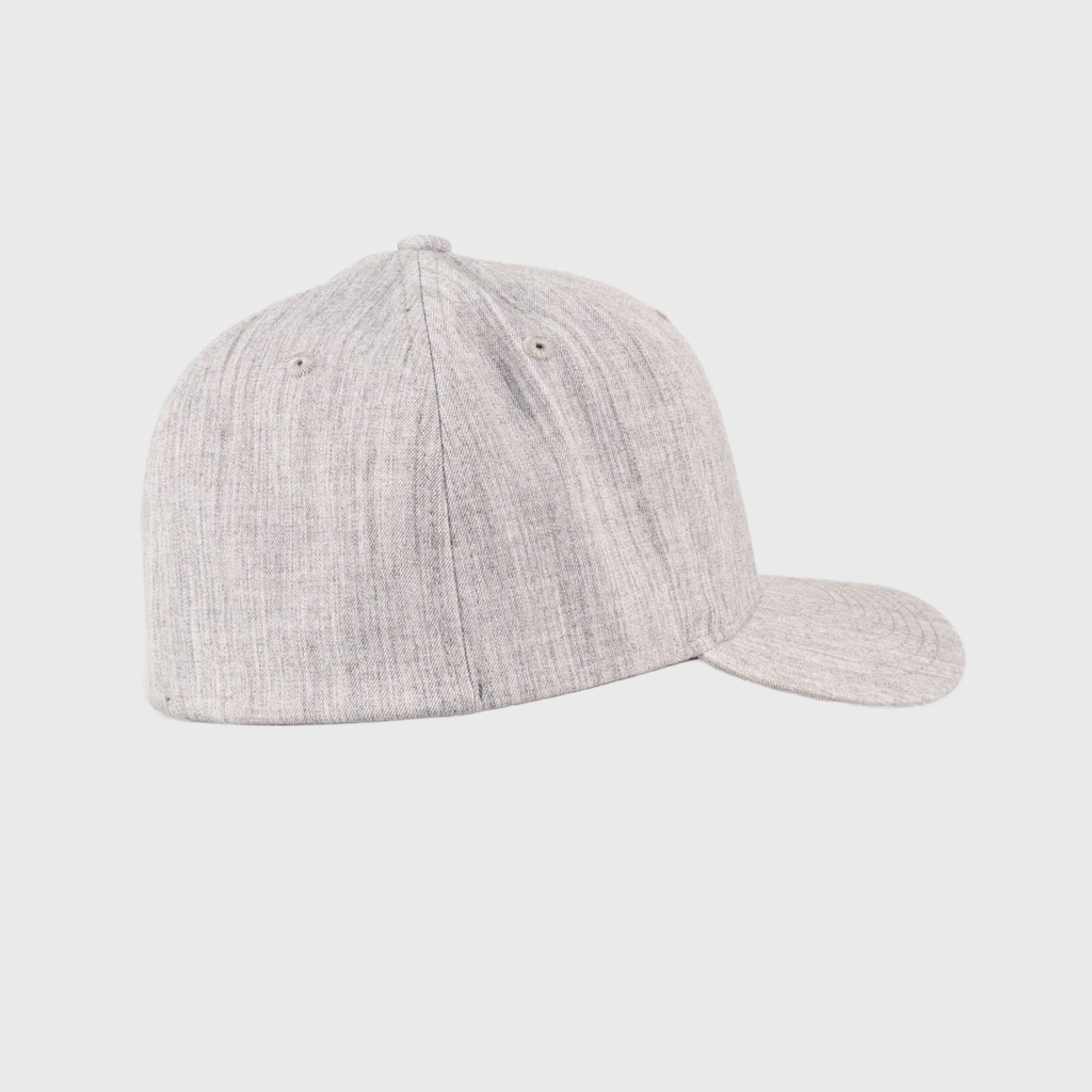 P&P Recycled Blank Hooked Flex Cap Heather Grey