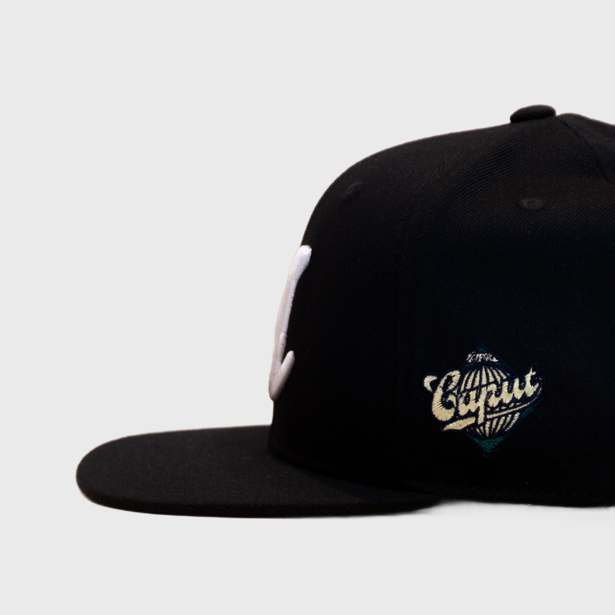 Ca´put Letter A Fitted Cap Black