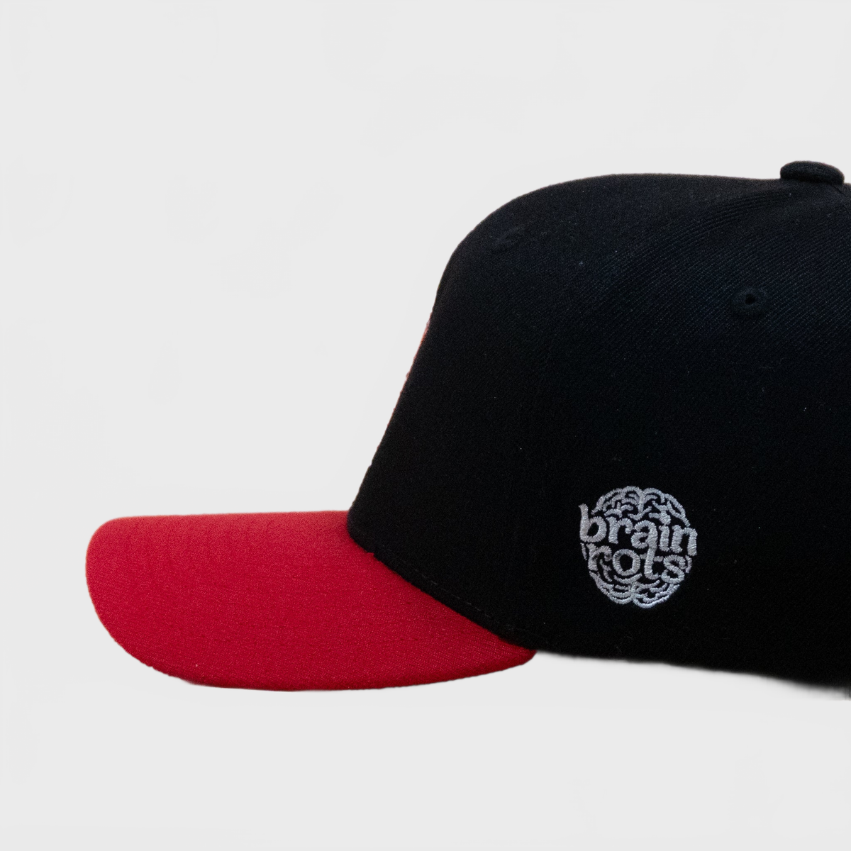 Brainrot Strawberry JR Cap Red Black