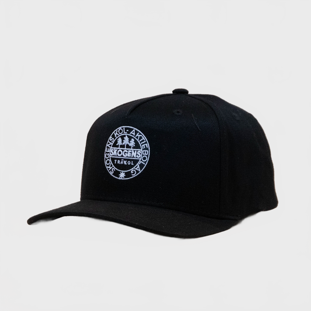 Skogens Logo A-frame Cap Black