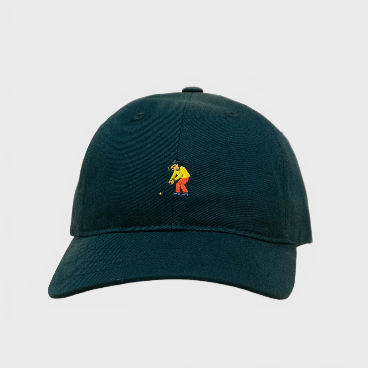 Multiservice World Cotton Twill Golfer Dad Cap Dark Forest