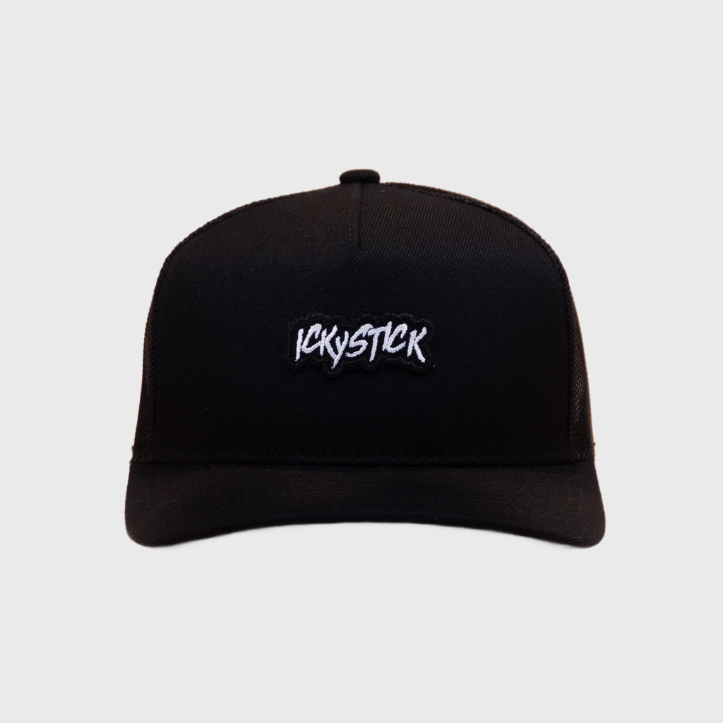 Ickystick Horror In The Dark A-Frame Trucker Black