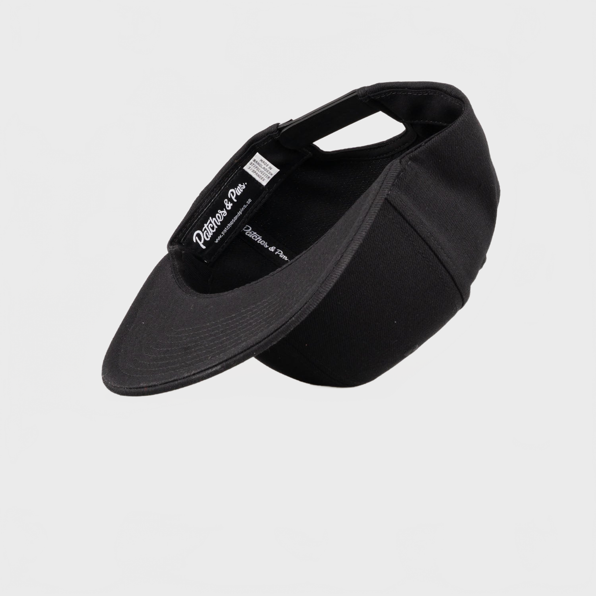 P&P Recycled Blank Snapback Cap Black