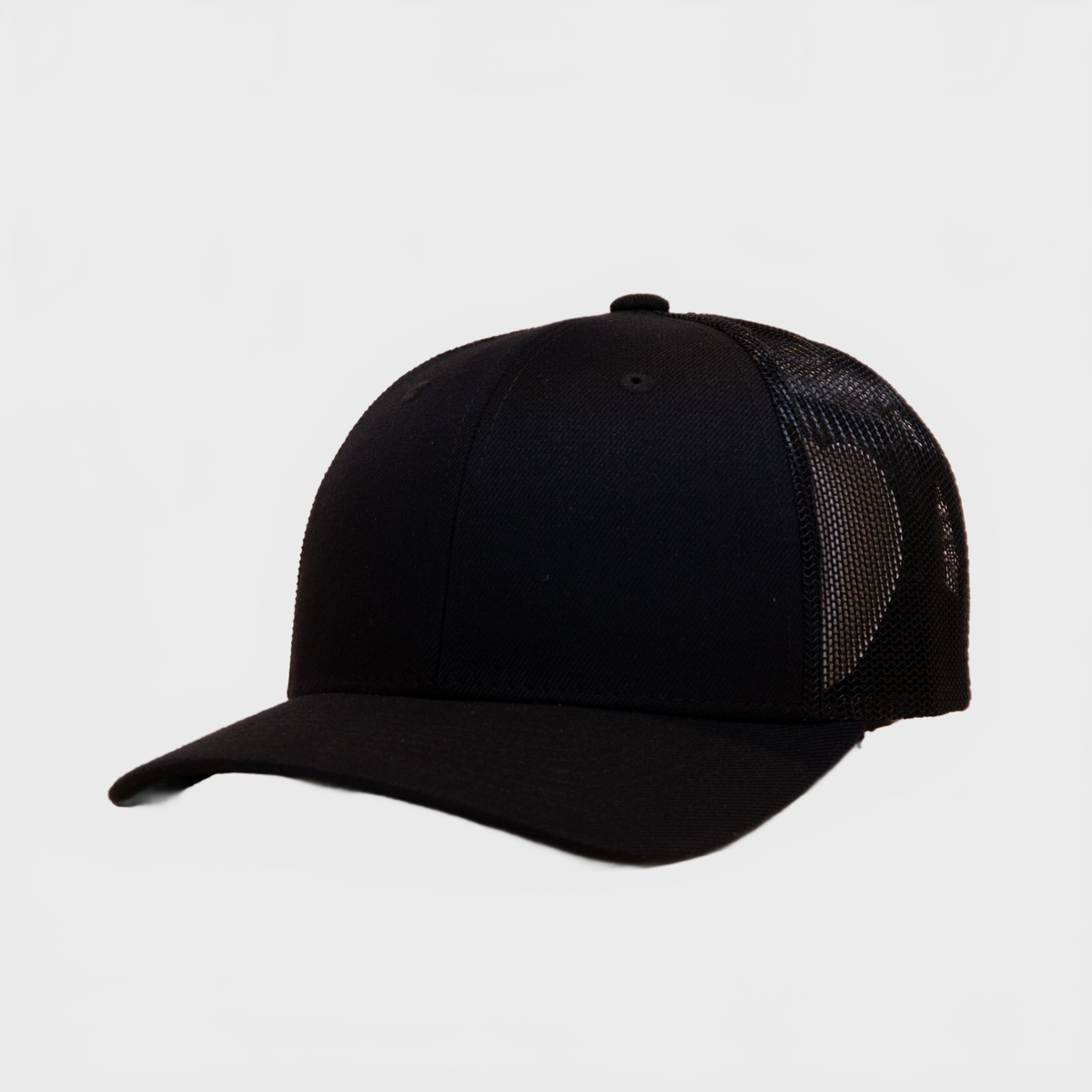 P&P Blank Low Trucker Cap Black