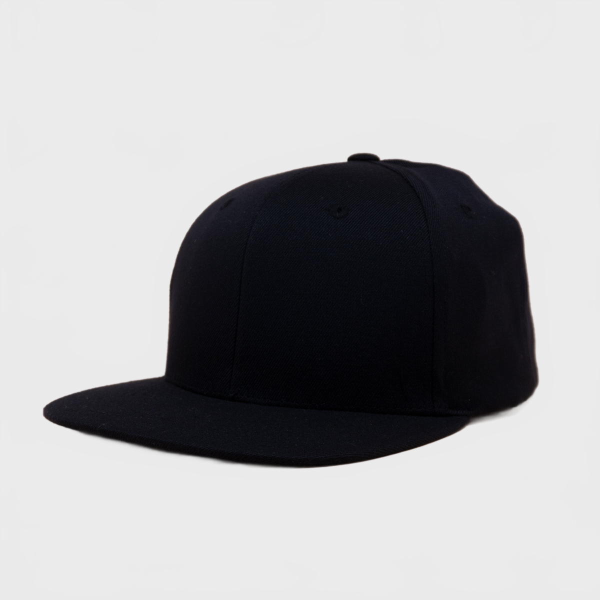 P&P Blank Snapback Cap Black