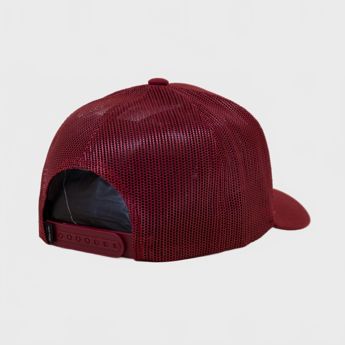 P&P Blank Hooked Trucker Cap Maroon