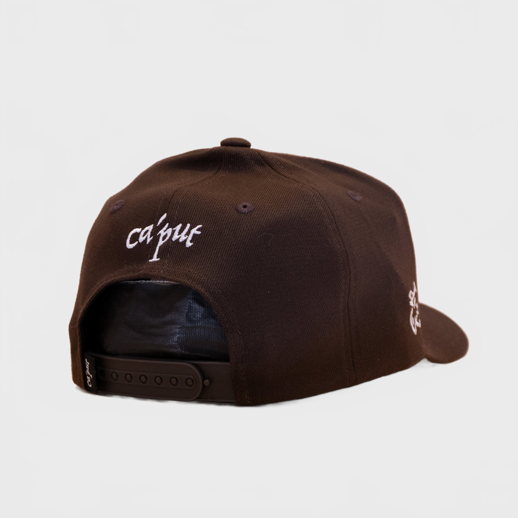 Ca´put Letter R Cap  Brown