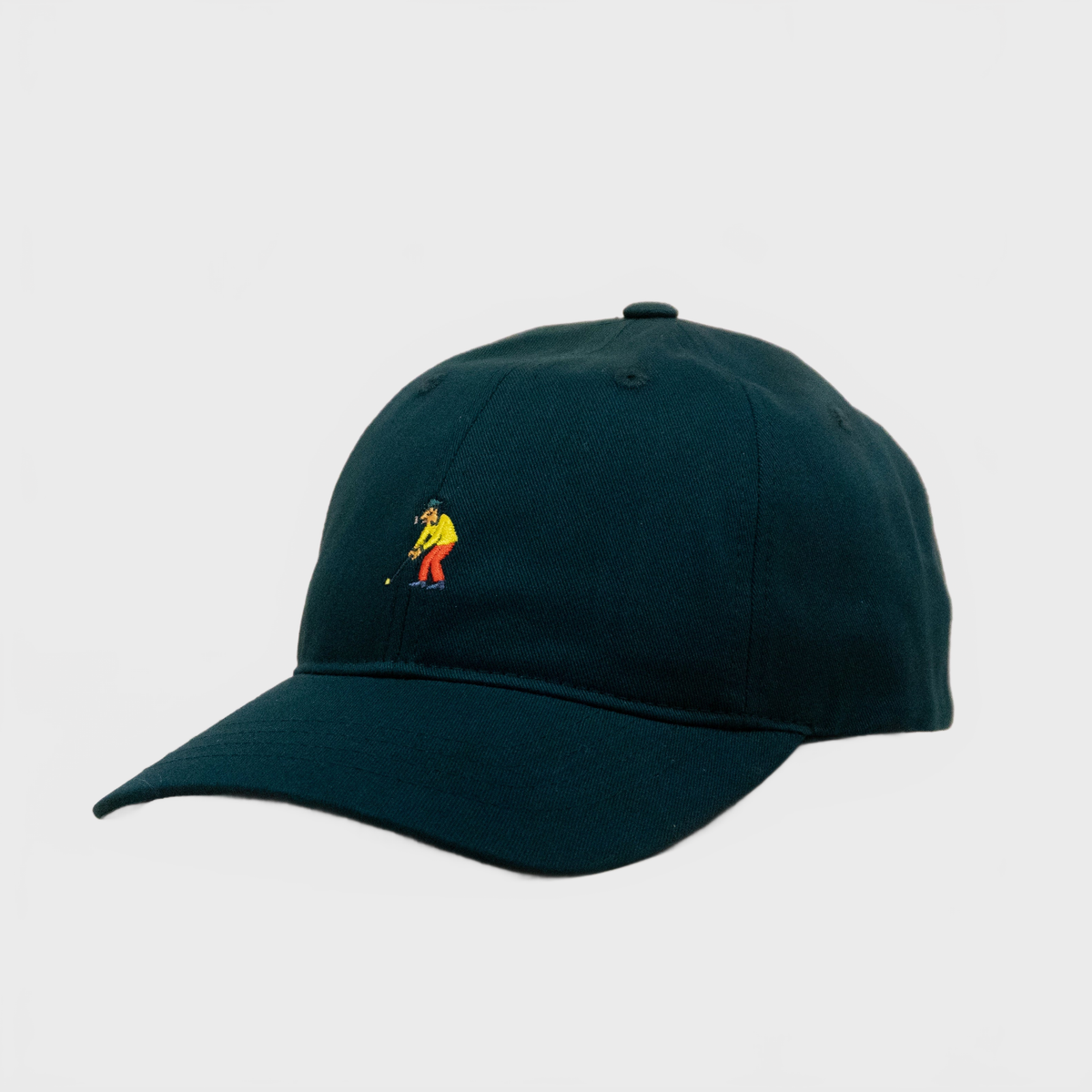 Multiservice World Cotton Twill Golfer Dad Cap Dark Forest