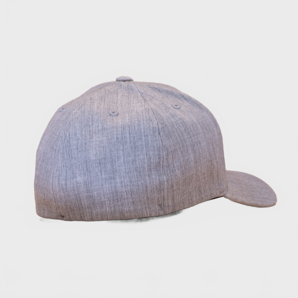 P&P Blank Hooked Flex Cap Heather Grey