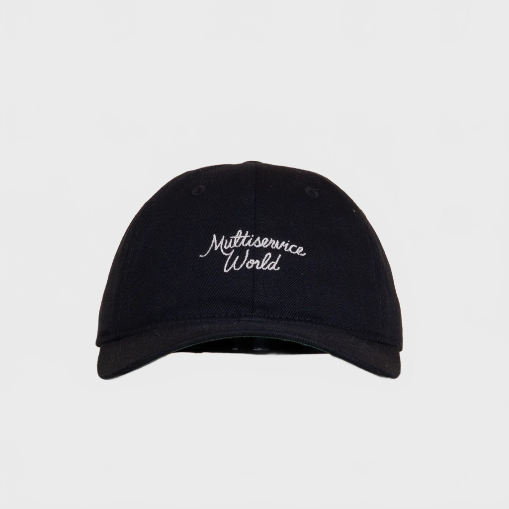 Multiservice World Cotton Twill Signature Cap Black