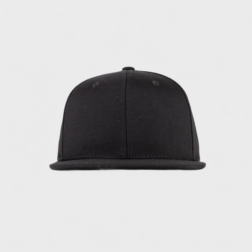 P&P Recycled Blank Snapback Cap Black