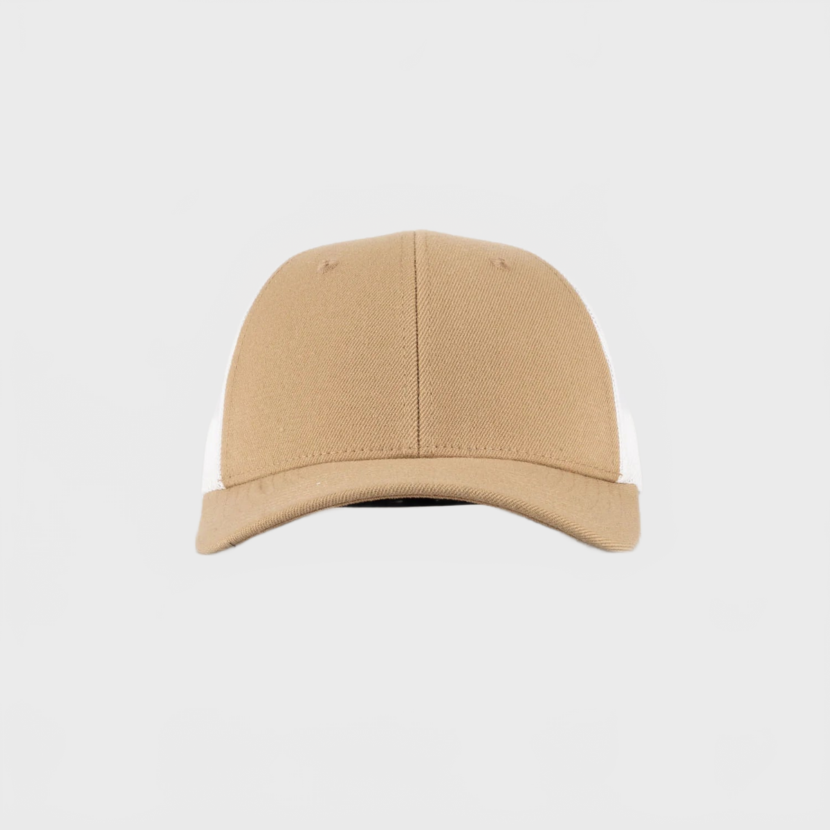 P&P Recycled Blank Low Trucker Cap Khaki / White