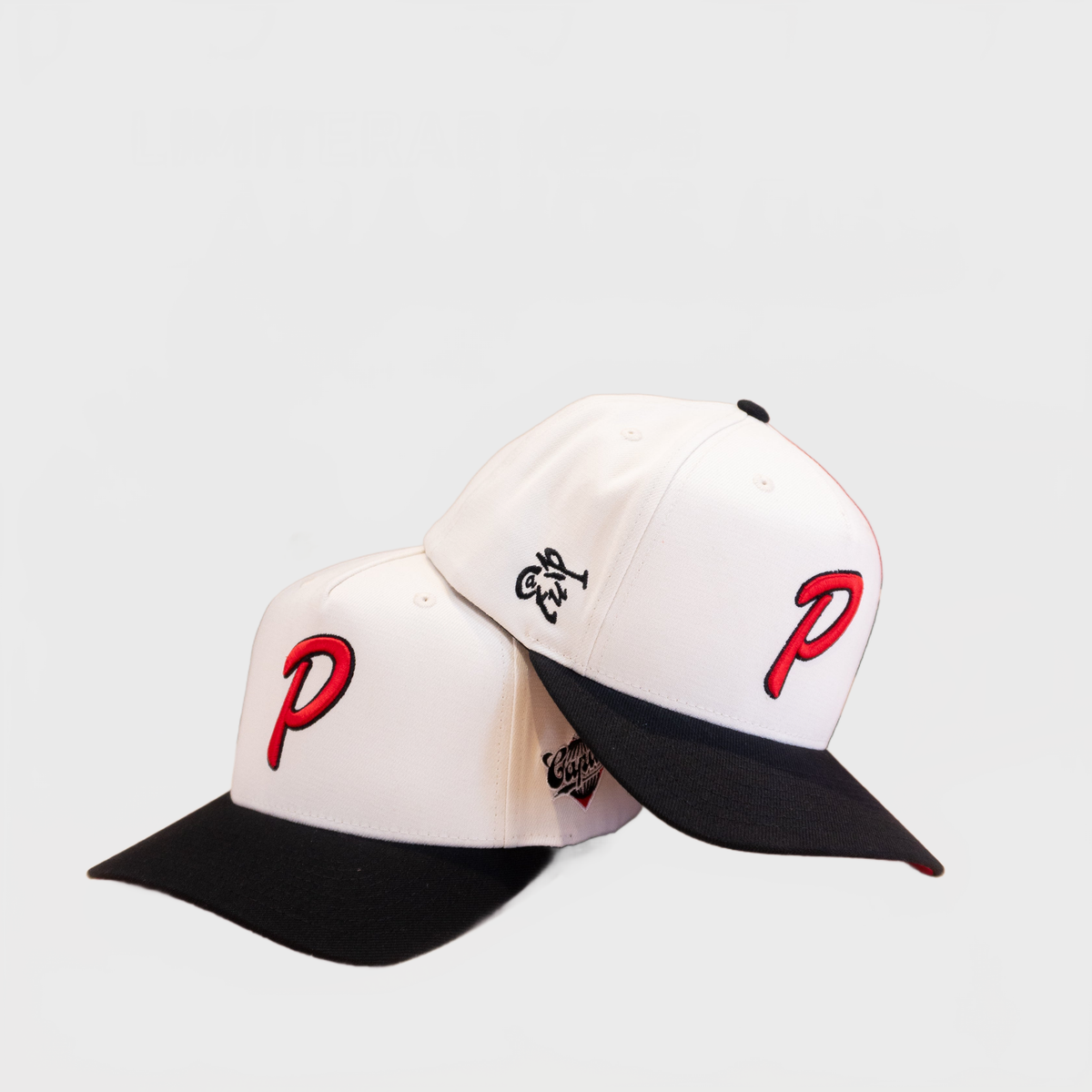 Ca´put Patches Exclusive Letter P Outline Cap Ivory/Black