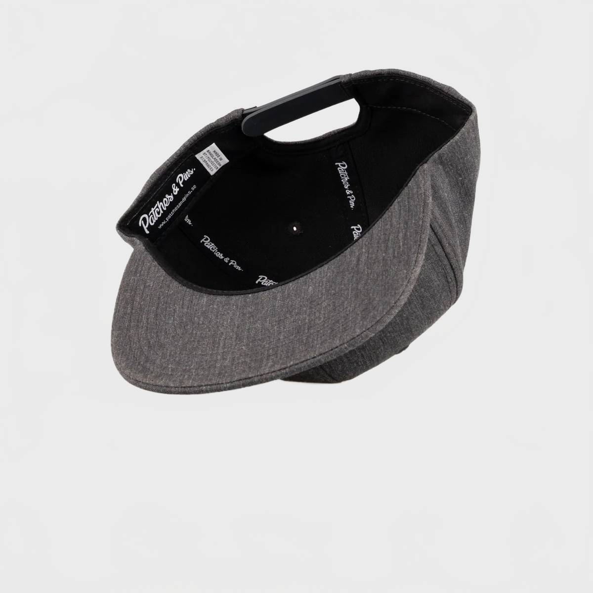 P&P Recycled Blank Snapback Cap Charcoal