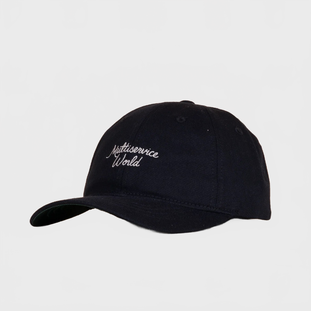 Multiservice World Cotton Twill Signature Cap Black