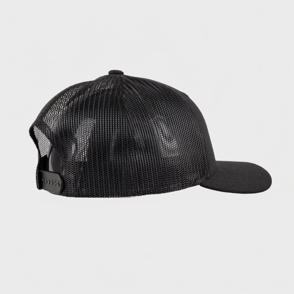 P&P Recycled Blank Low Trucker Cap Black