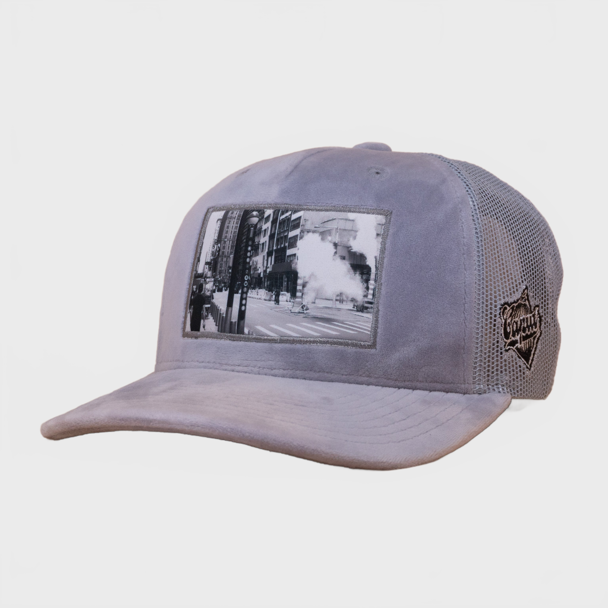 Ca'put New York Velvet Cap Grey