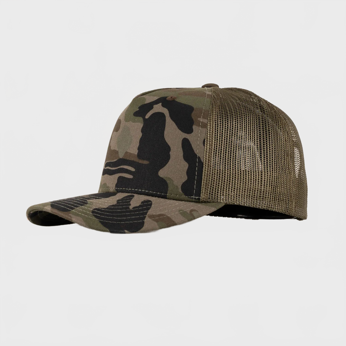 P&P Blank High Trucker Cap Camo