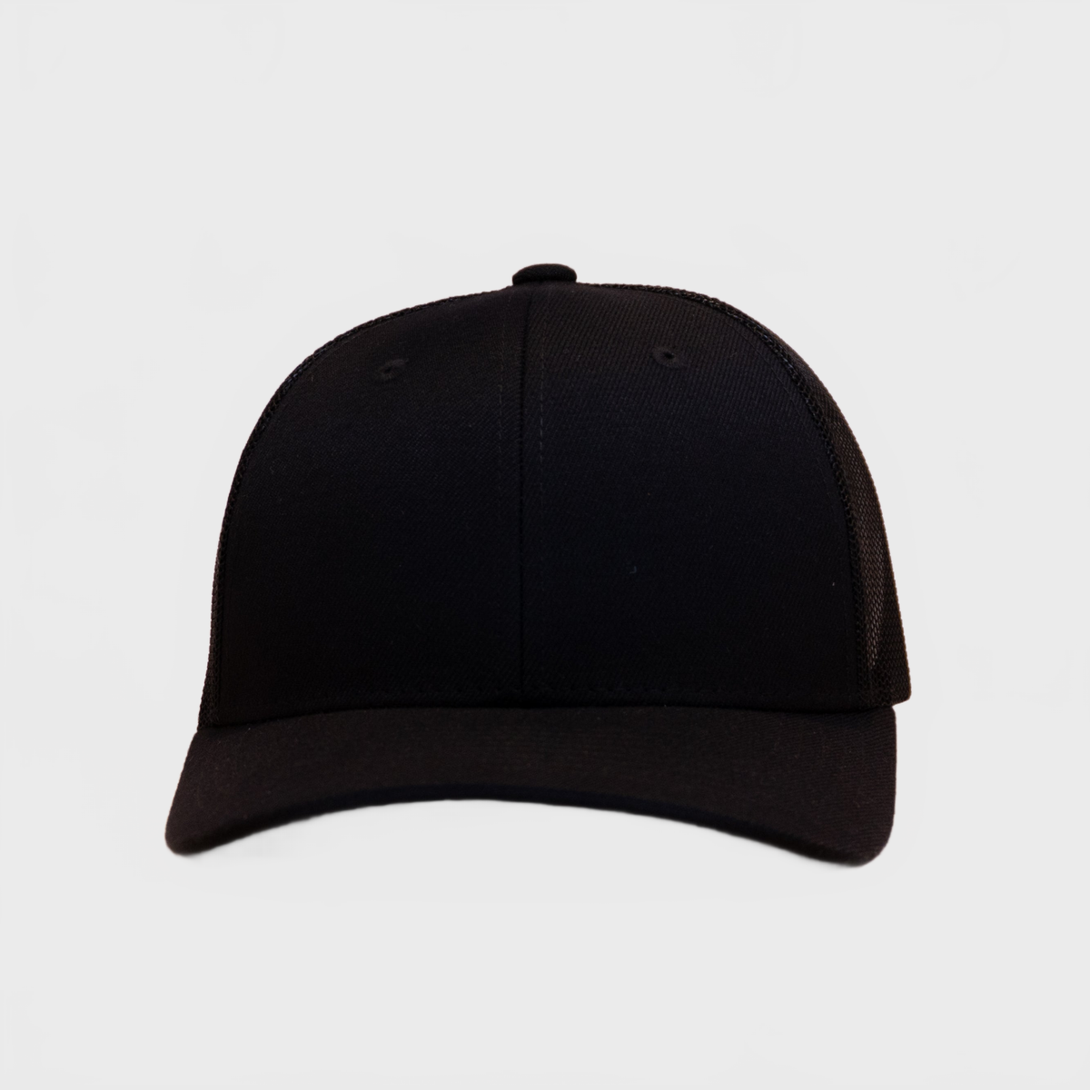 P&P Blank Low Trucker Cap Black