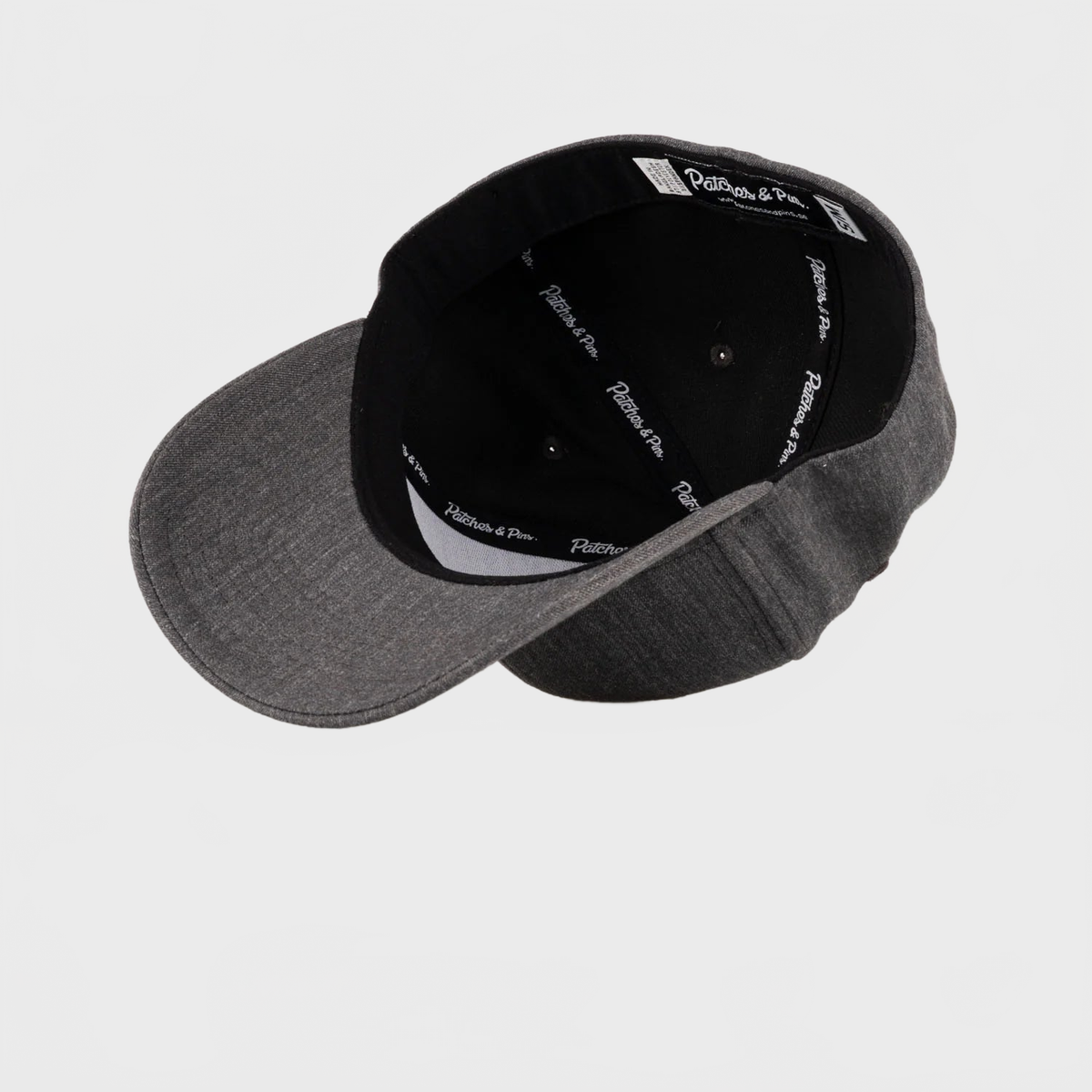 P&P Recycled Blank Hooked Flex Cap Charcoal