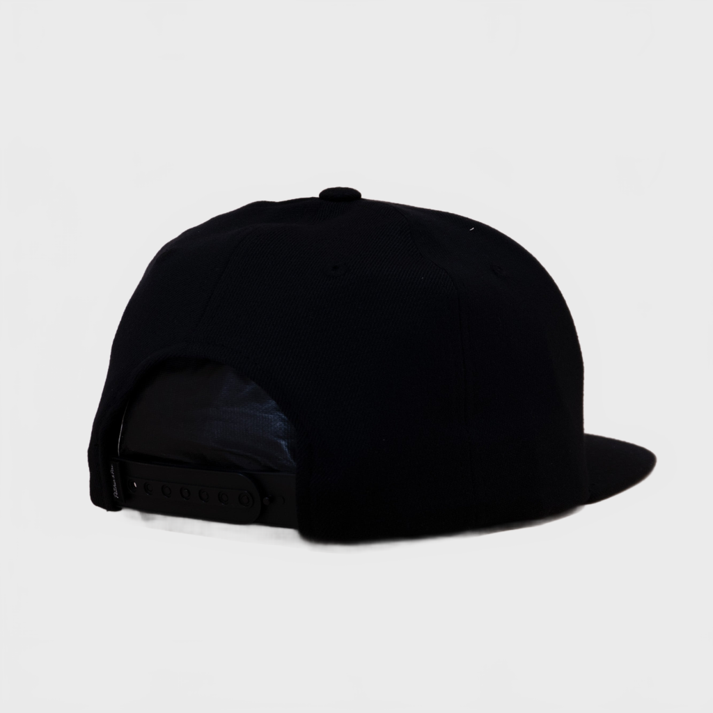 P&P Blank Snapback Cap Black