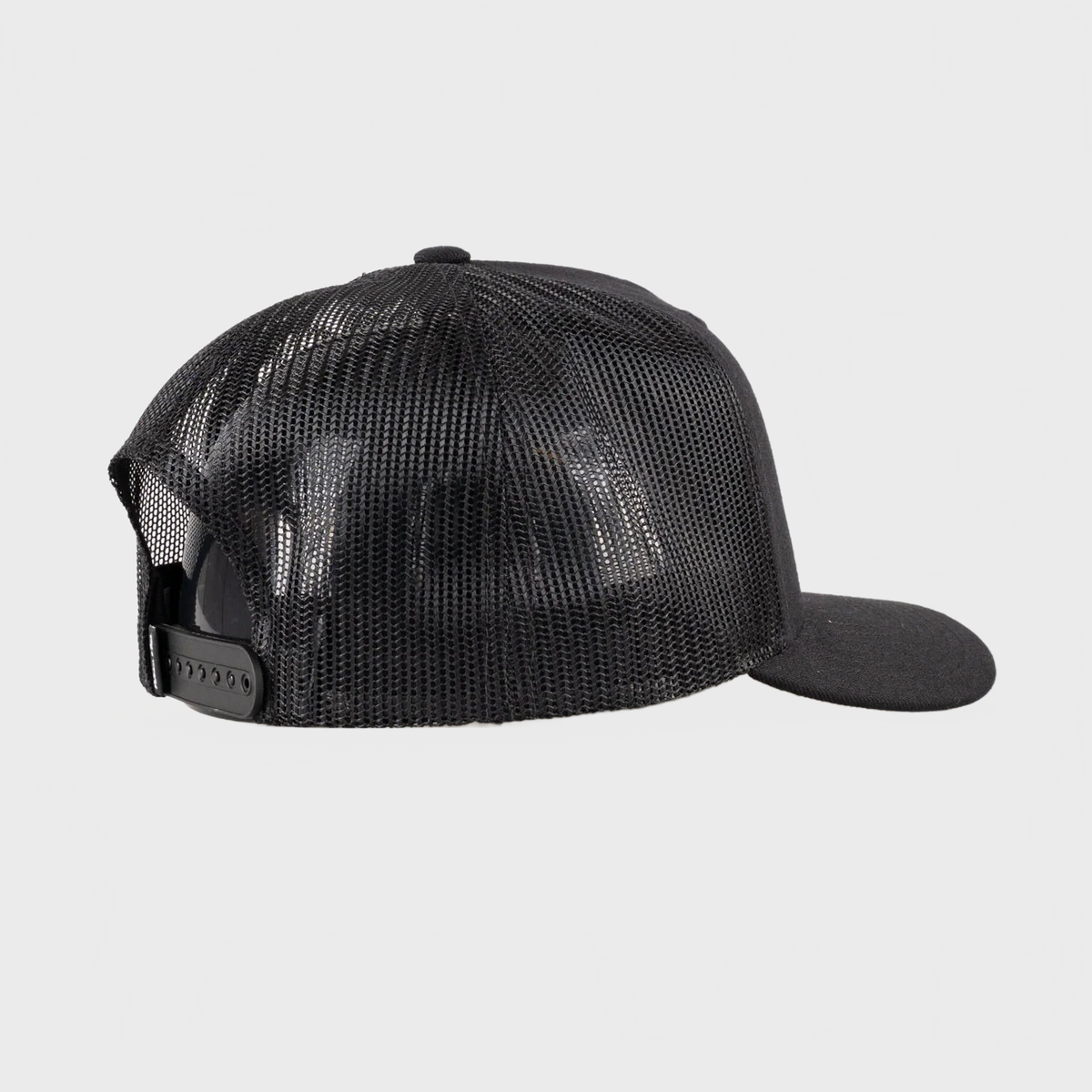P&P Recycled Blank High Trucker Cap Black