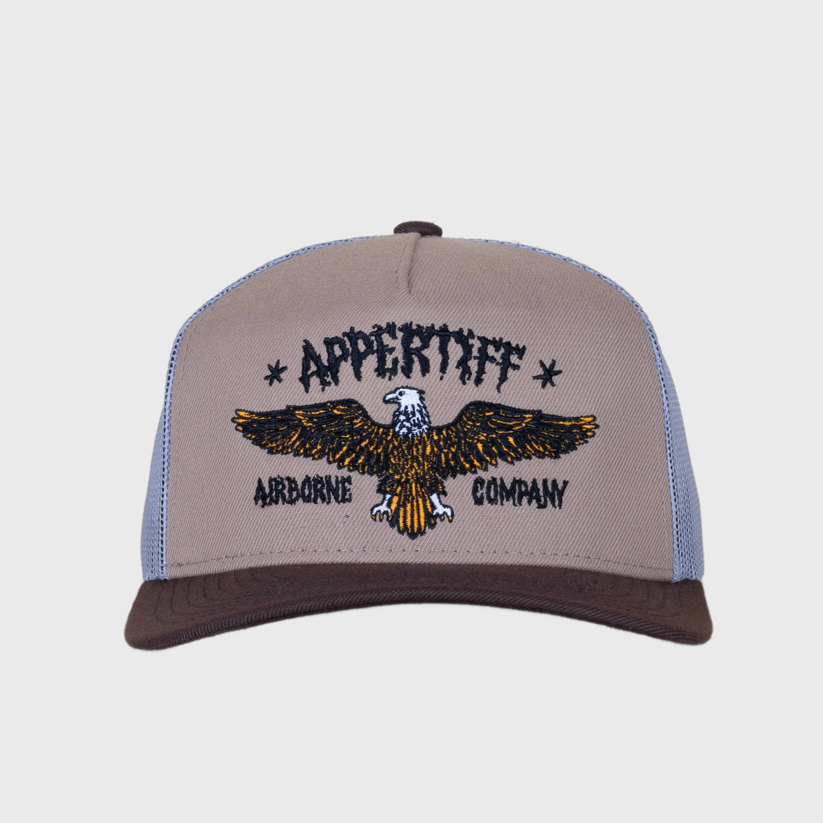 Appertiff Airborne Trucker Cap Khaki/Brown