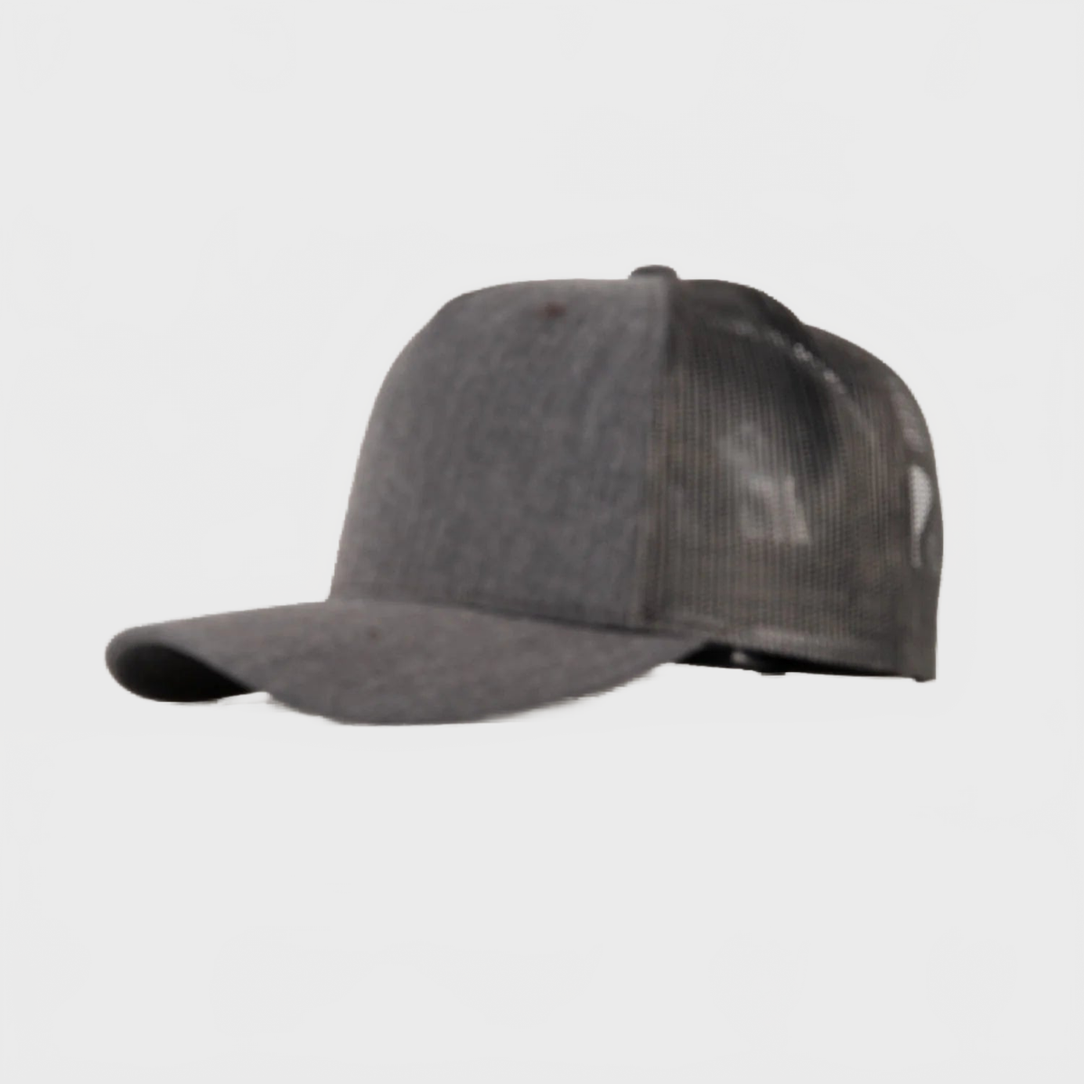 P&P Recycled Blank High Trucker Cap Charcoal