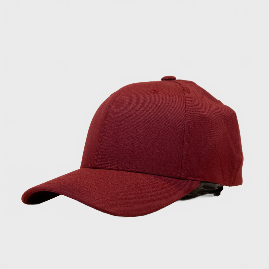P&P Blank Hooked Flex Cap Maroon