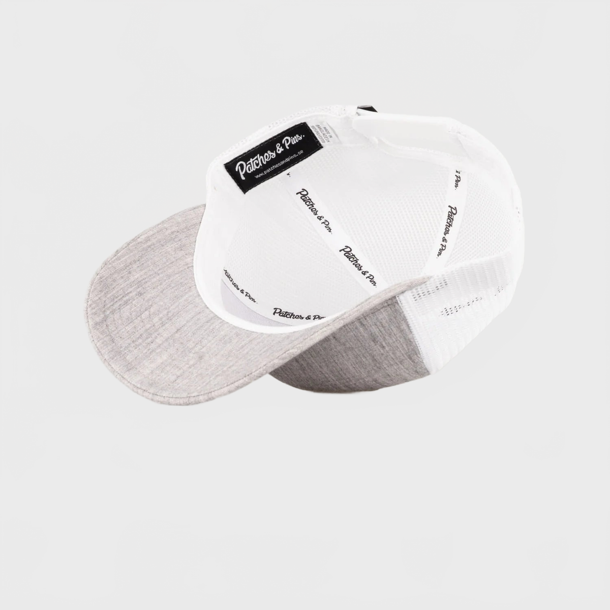 P&P Recycled Blank Low Trucker Cap Grey / White