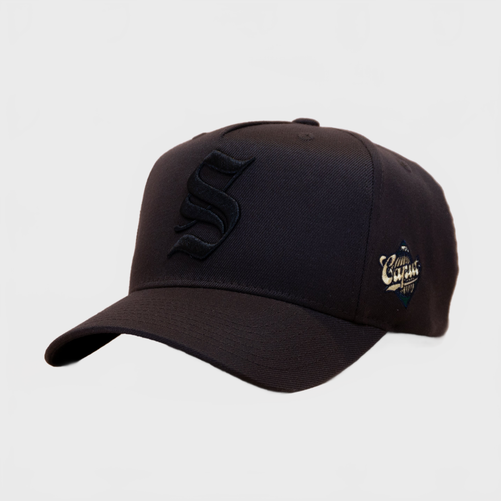 Ca´put Letter S Cap Dark Charcoal
