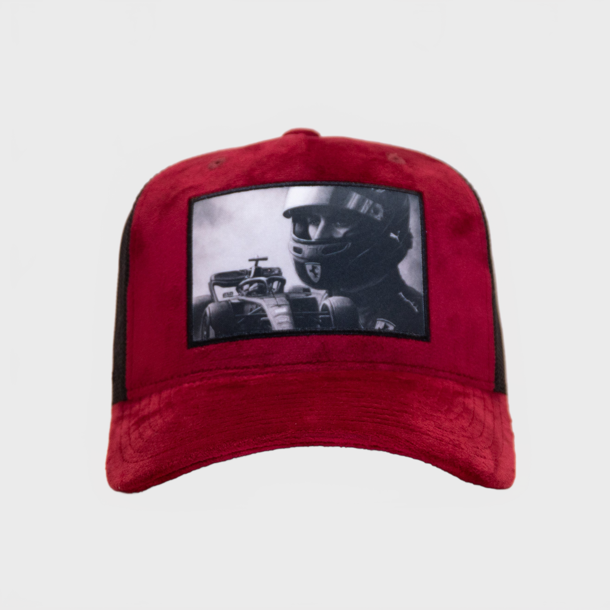 Lucente Race Velvet Cap Burgundy