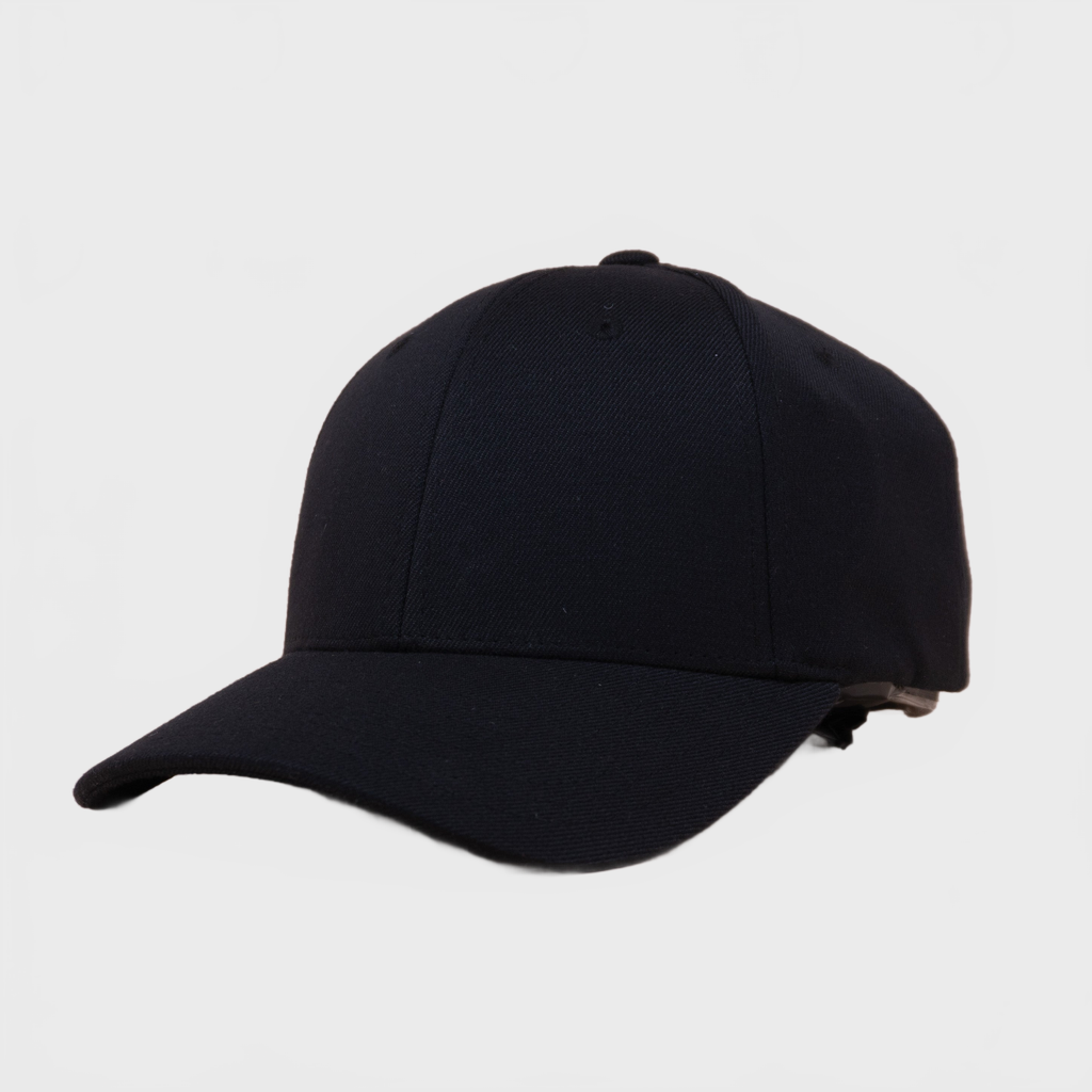 P&P Blank Hooked Cap Black