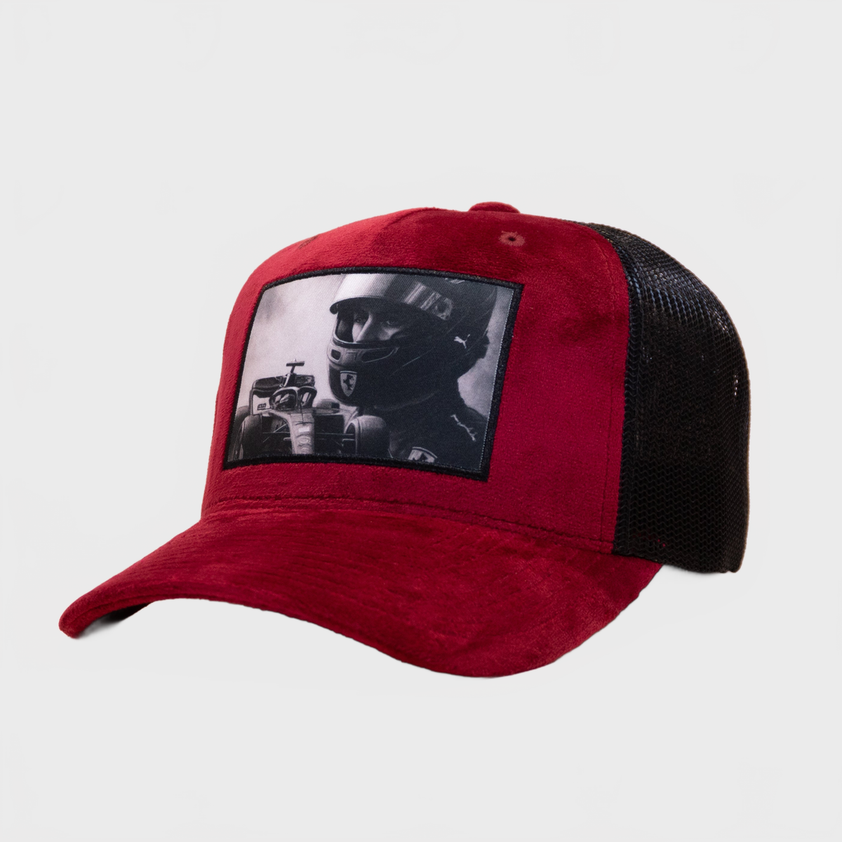 Lucente Race Velvet Cap Burgundy