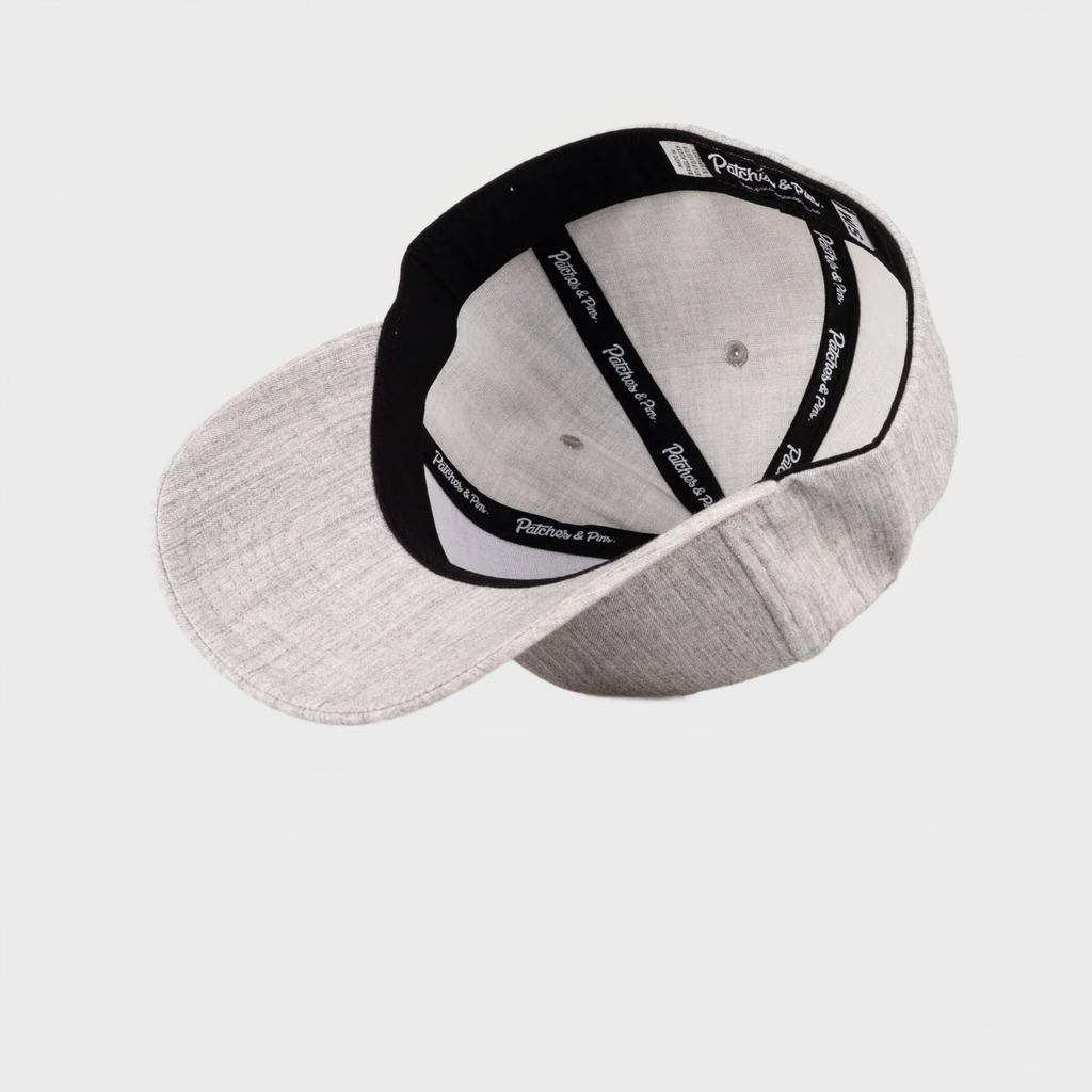 P&P Recycled Blank Hooked Flex Cap Heather Grey