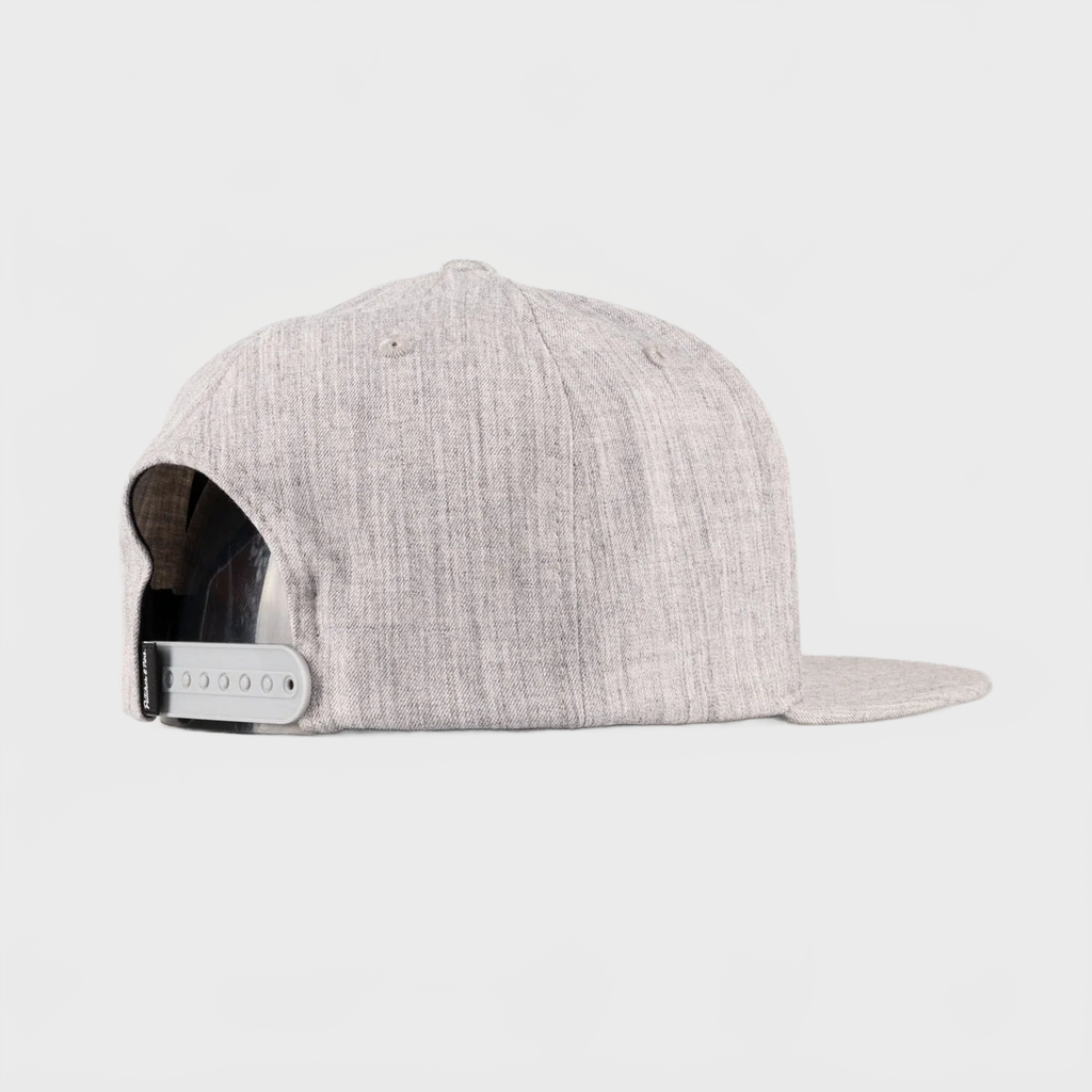 P&P Recycled Blank Snapback Cap Heather Grey
